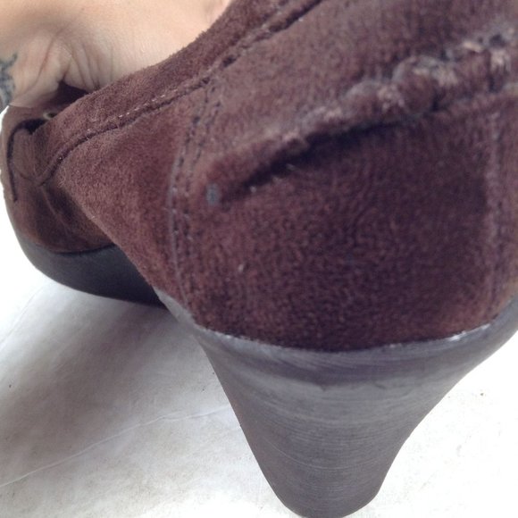 American Eagle Women Wedge Loafers Shoes Brown Size 8.5 - Picture 12 of 13